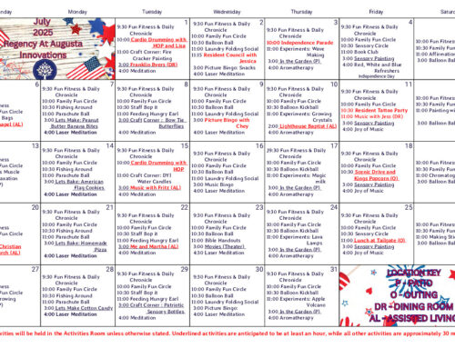 July 2025 Calendar